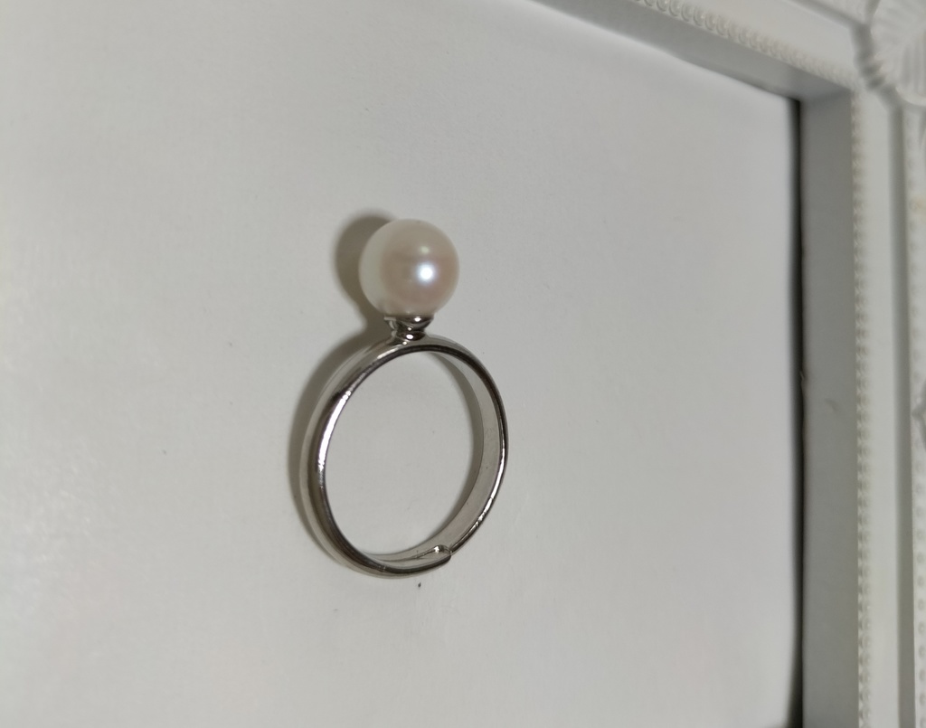 日本産あこや本真珠の指輪(フリーサイズ)