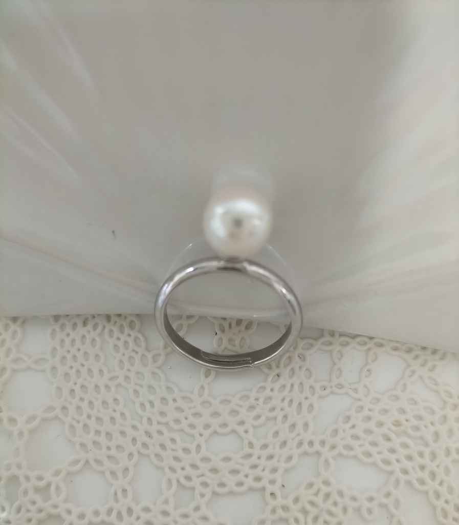 あこや本真珠(日本産)の指輪 フリーサイズ