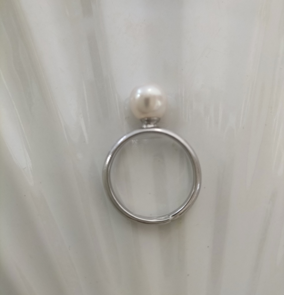 あこや本真珠(日本産)の指輪 フリーサイズ