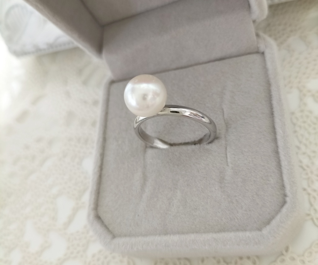 日本産あこや本真珠のリング(約10〜17号)