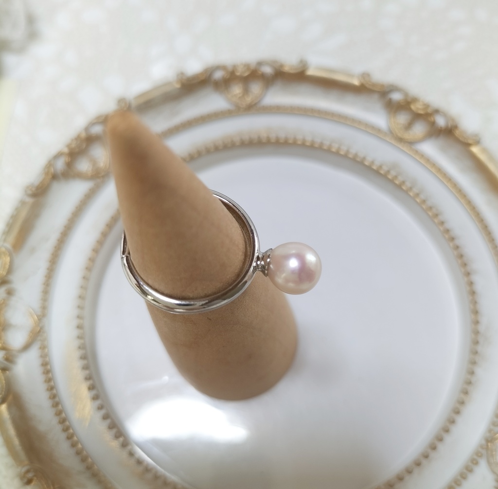 あこや本真珠(宇和島産)の指輪