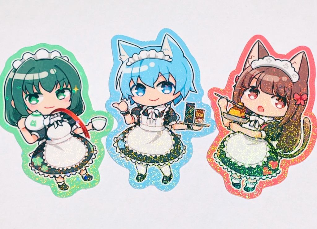 しゅいろママ・村上さん・藍ちゃんホログラムステッカーセット