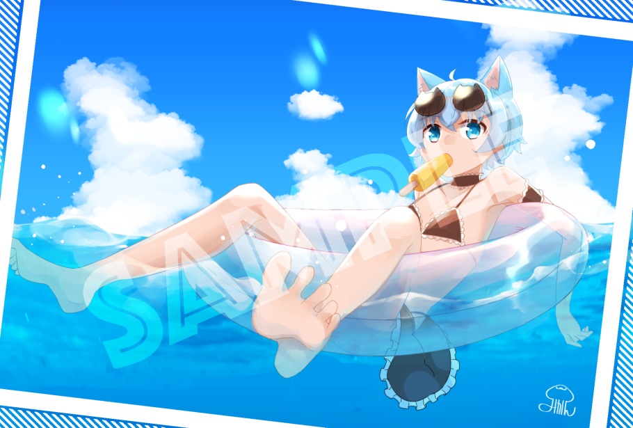 しゅいろママ・村上さん・藍ちゃんキラキラクリアポストカード