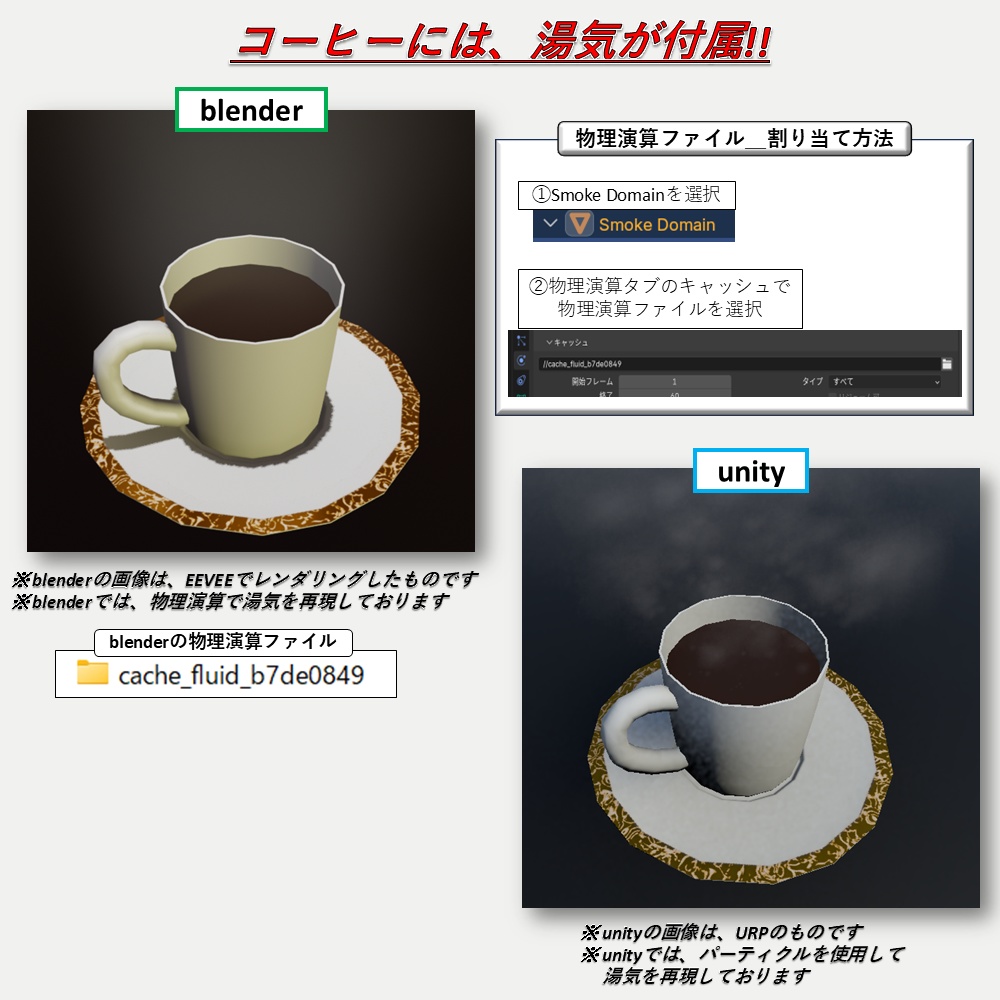 【無料】 「3Dモデル」喫茶店メニュー vol.1