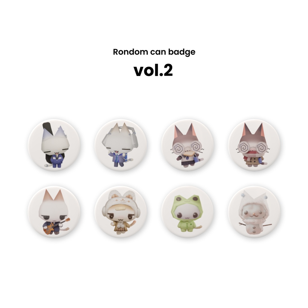 snackanimals ランダム缶バッジ(全5種類)