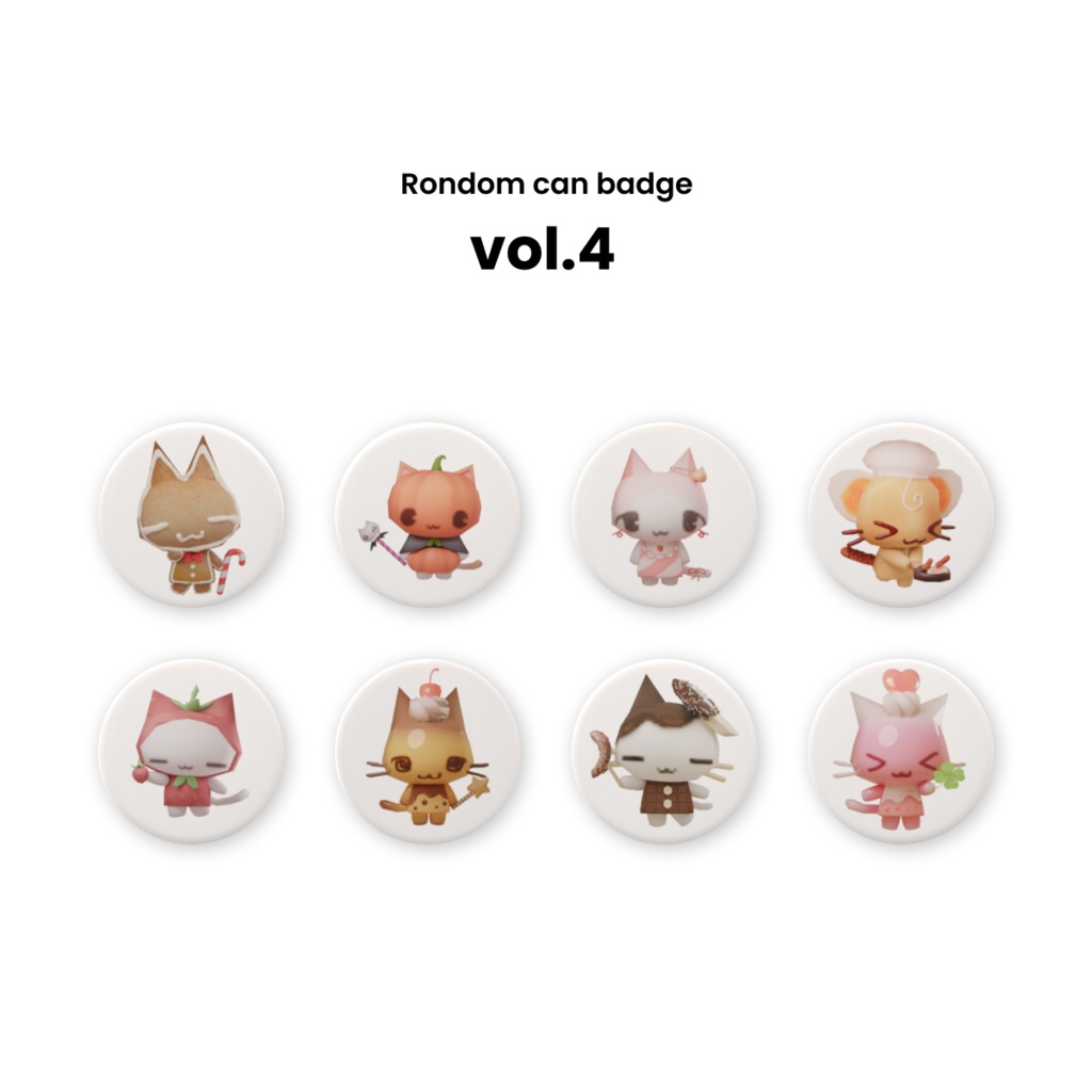 snackanimals ランダム缶バッジ(全5種類)