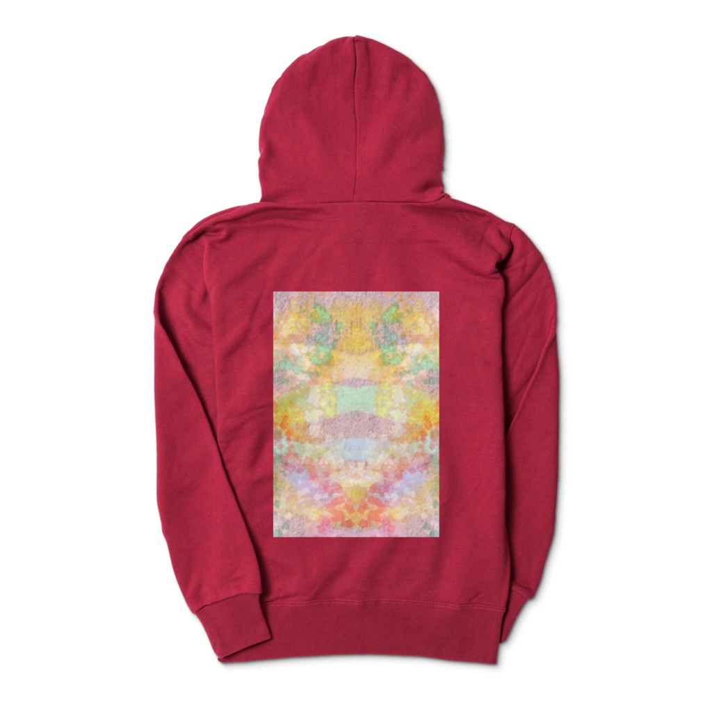 ジップパーカー(((バーガンディー