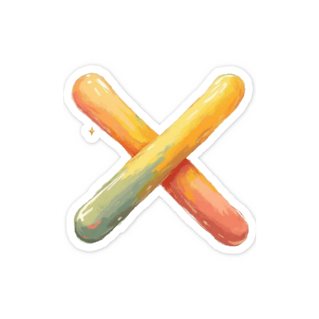 ばつ?えっくす?ステッカー