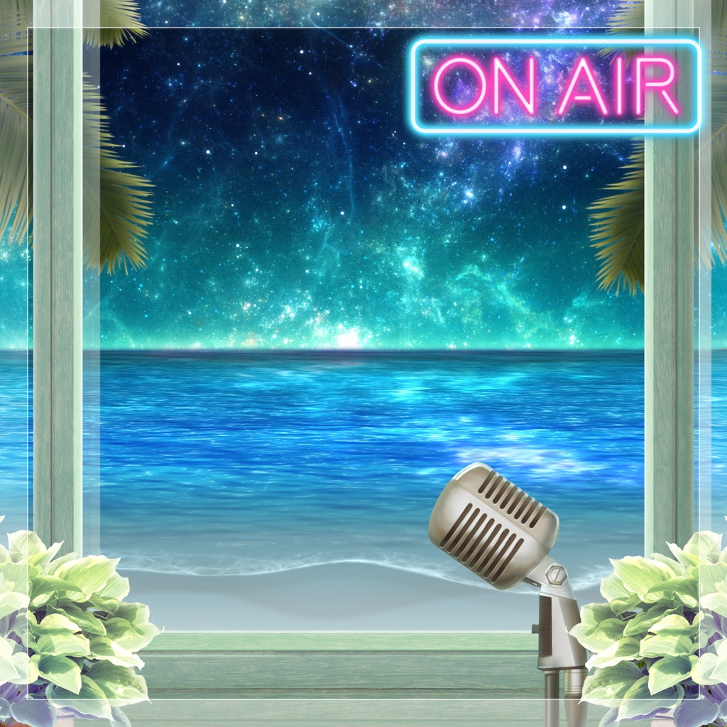 【配信素材】動く海背景