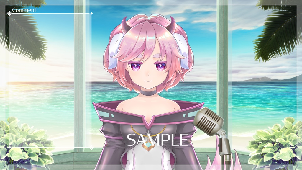 【配信素材】動く海背景