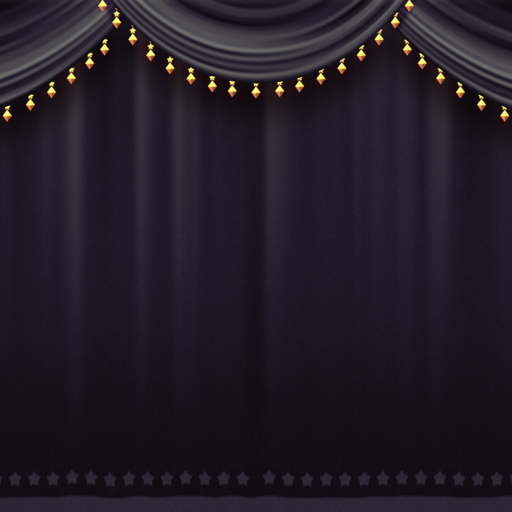 【ココフォリア素材】舞台の幕トランジション