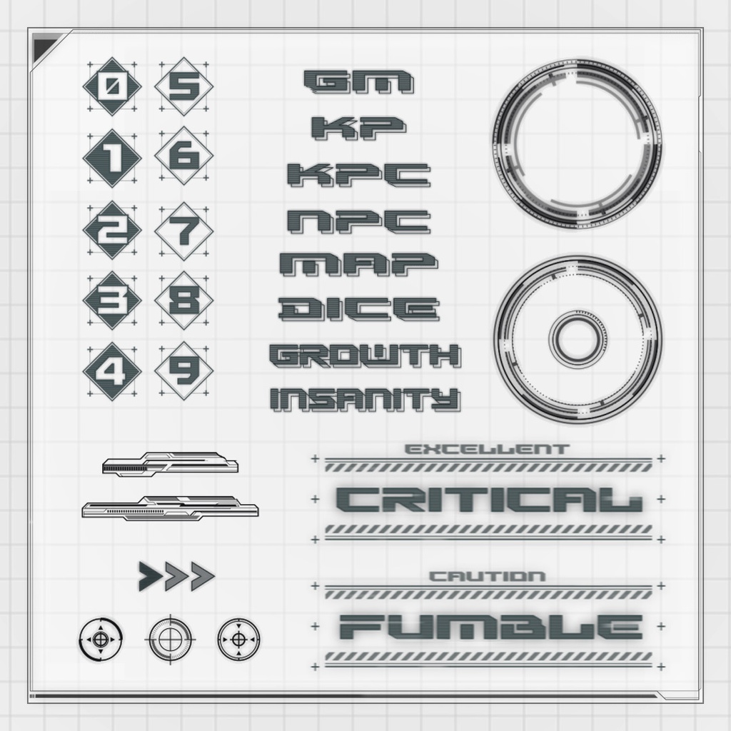 【ココフォリア素材】Blue Ghost