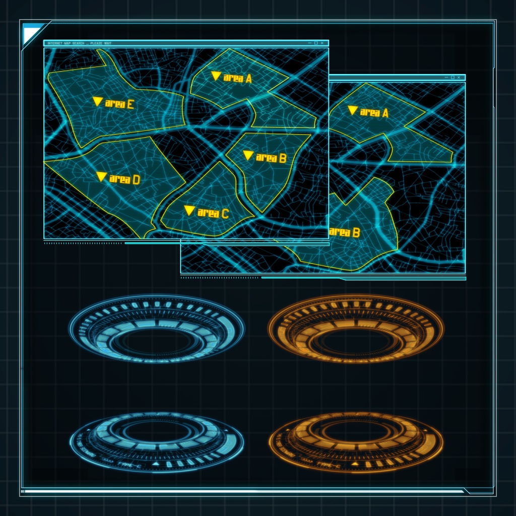 【ココフォリア素材】Blue Ghost ver.2