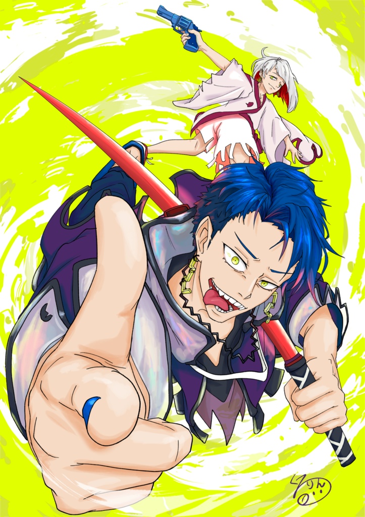 展示用イラストポスター＜反面兄弟＞