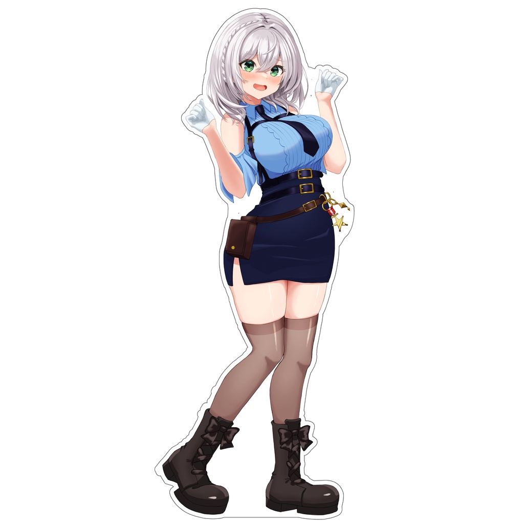 白銀ノエル（大空スバル警察衣装交換）アクリルスタンド【非公式】