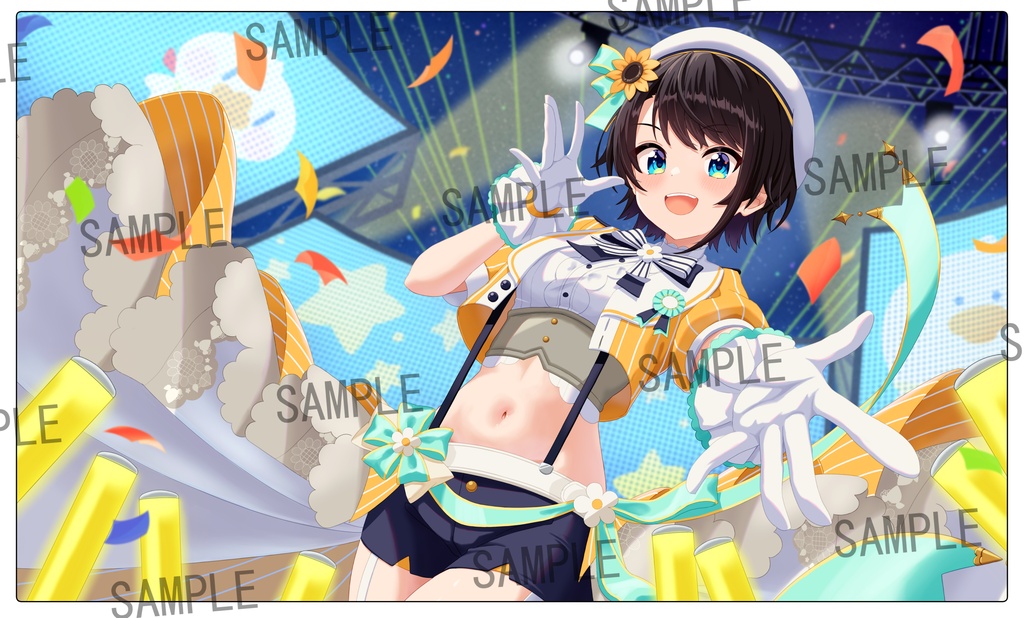 【ホロクル11th】大空スバルプレイマット　ライブステージ【非公式】