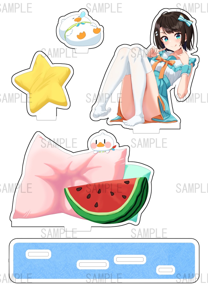 【ホロクル11th】大空スバル＆スバ友アクリルジオラマ【非公式】