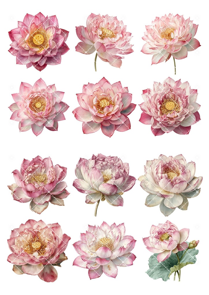 【印刷可】蓮の花素材集117点
