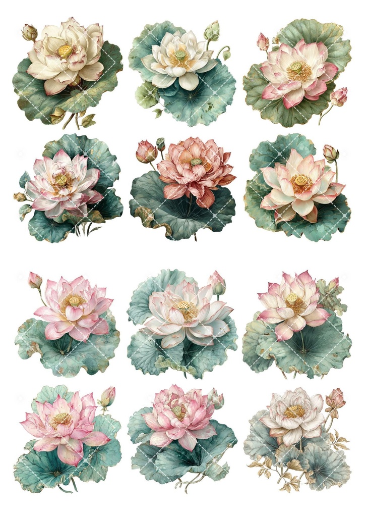 【印刷可】蓮の花素材集117点