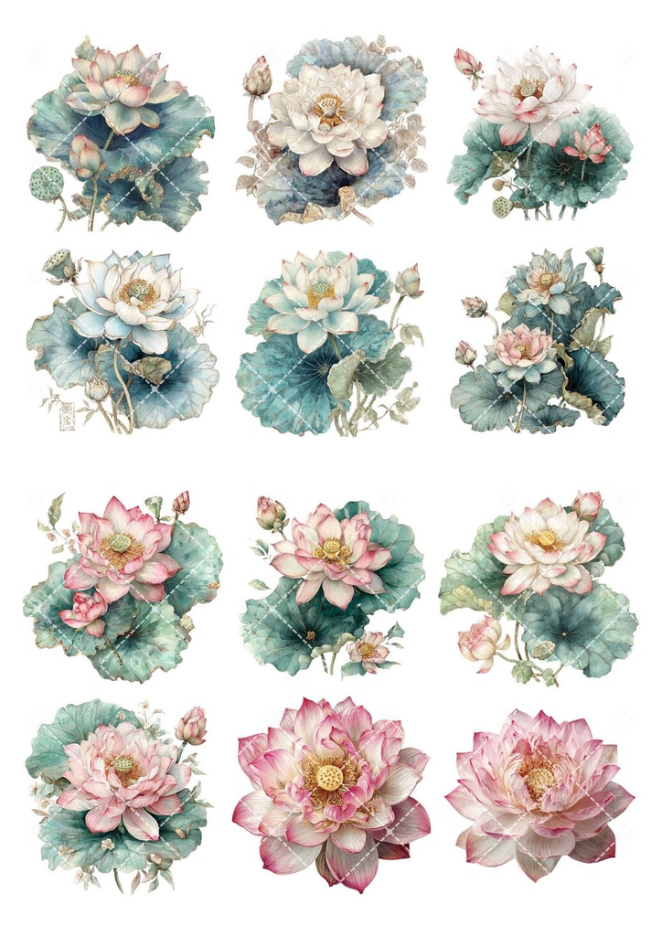 【印刷可】蓮の花素材集117点