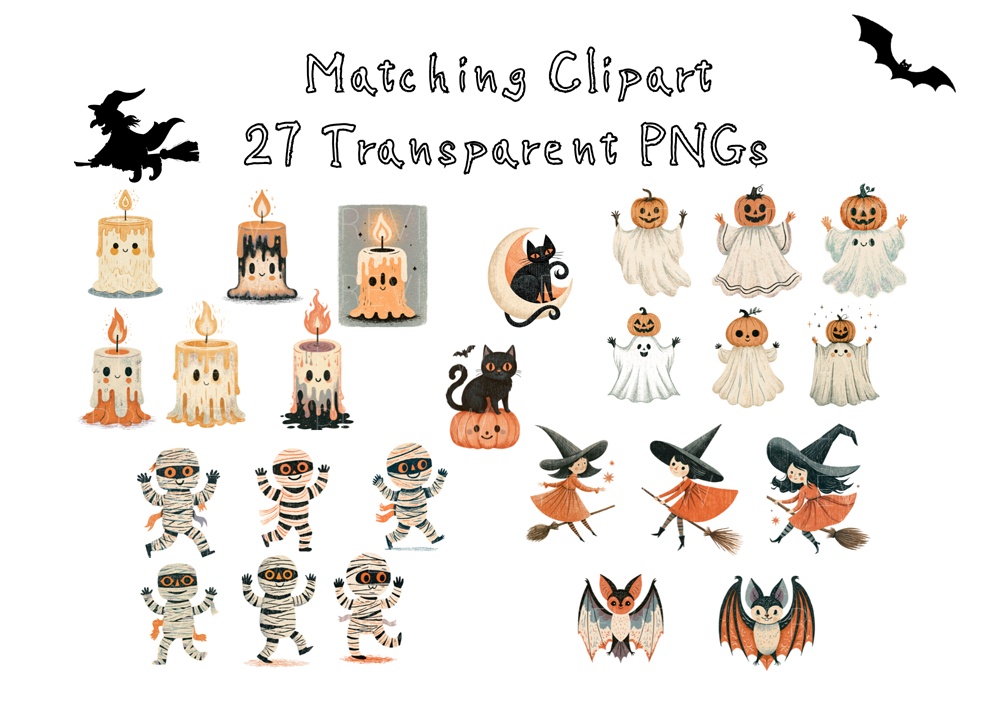 【印刷可】ハロウィン素材集 250点