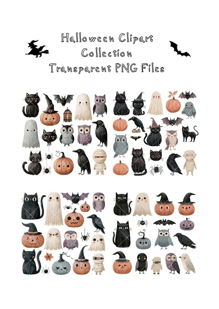 【印刷可】ハロウィン素材集 250点