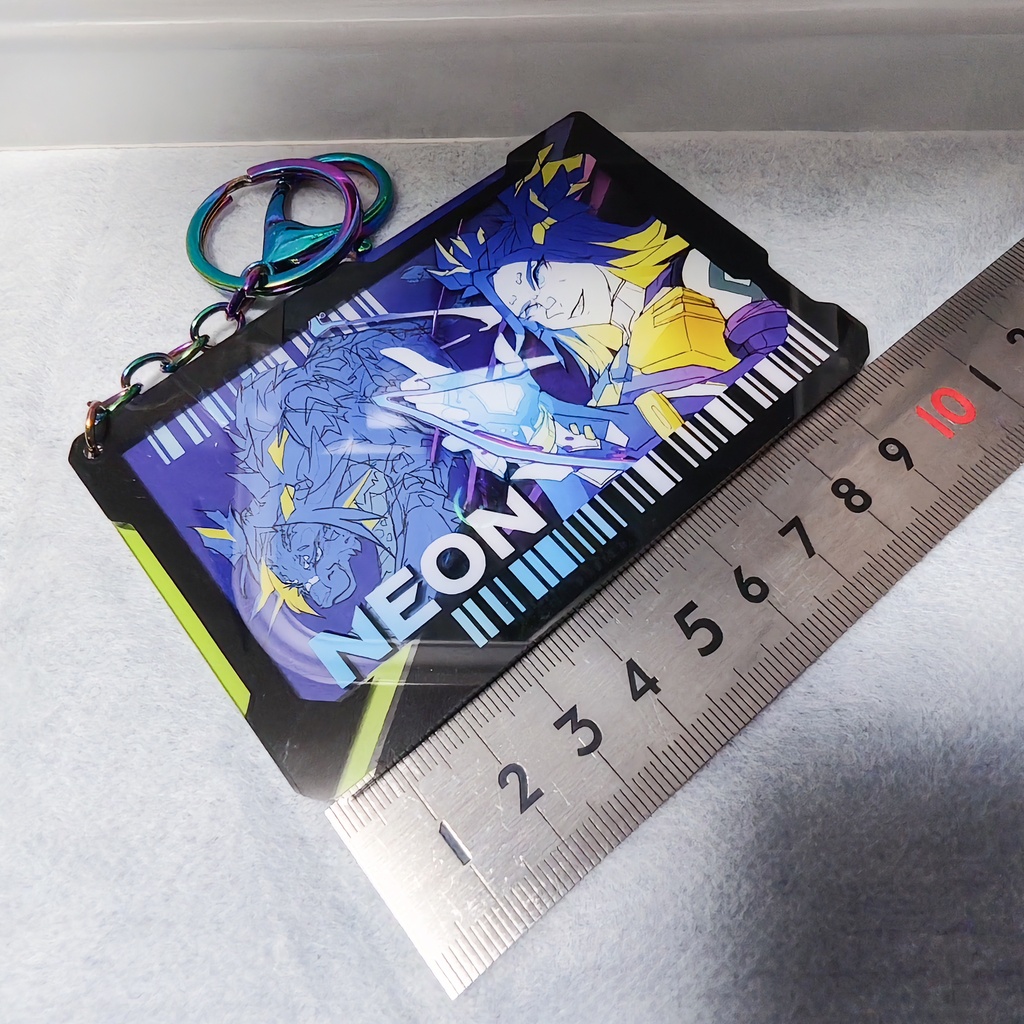 ネオン 二層IDカード風アクリルキーホルダー(¥1500)