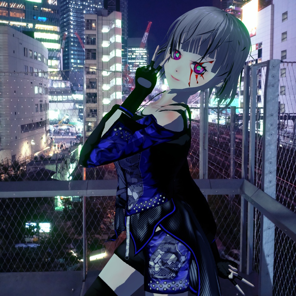 【VRoid用衣装】ソリッドステートストリート【全4色】