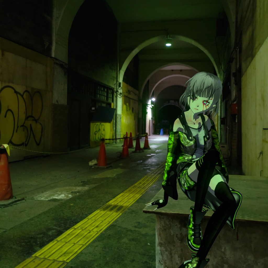 【VRoid用衣装】ソリッドステートストリート【全4色】