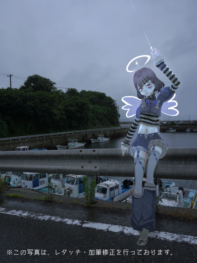 【VRoid用衣装】罪人魔法少女バレエコア_ジッタールーン【全8色】