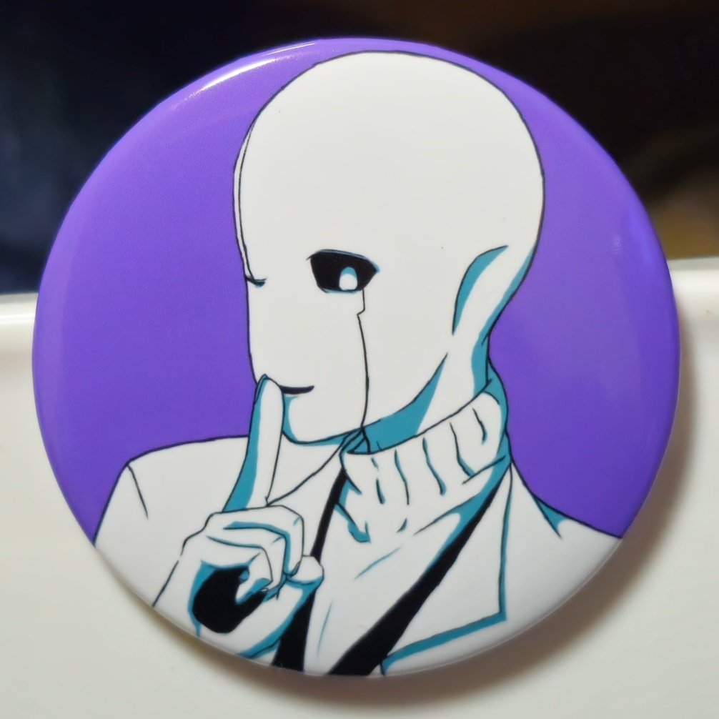 缶バッジ（ガスター）