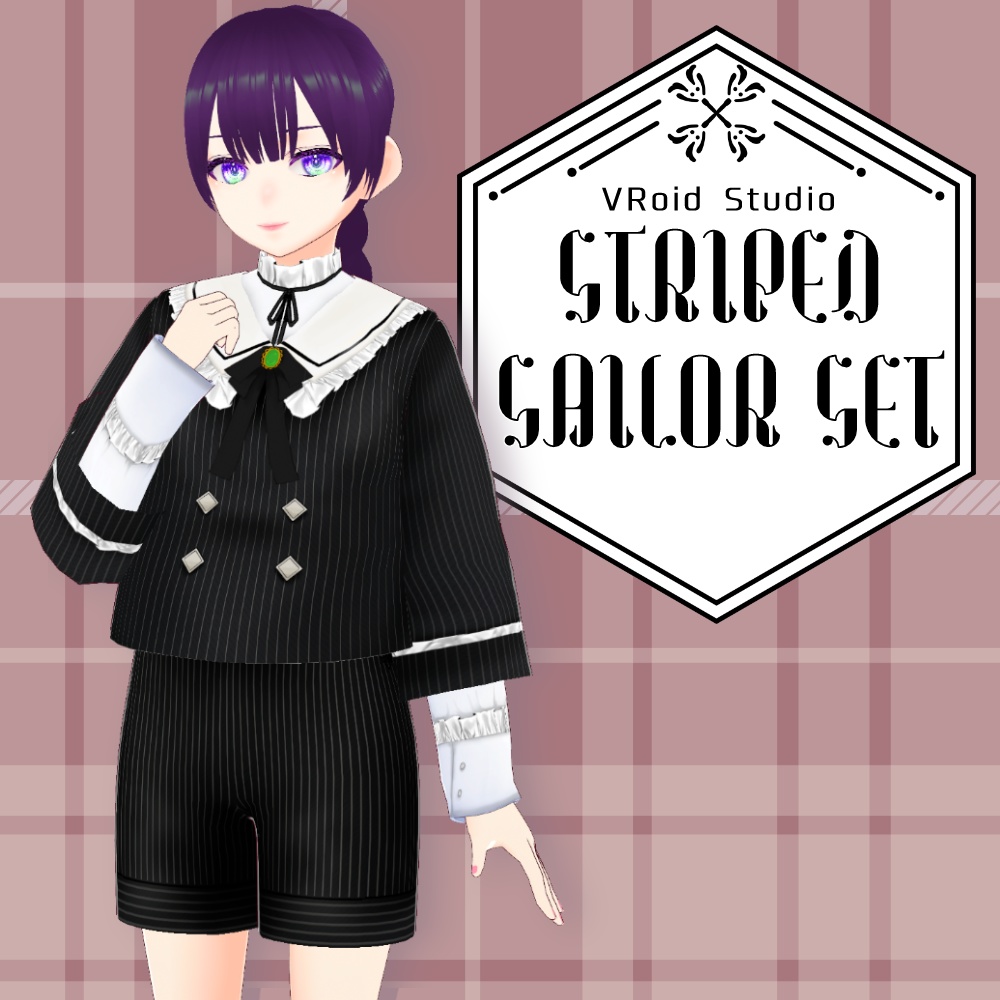 #VRoid ｜ストライプセーラーセット