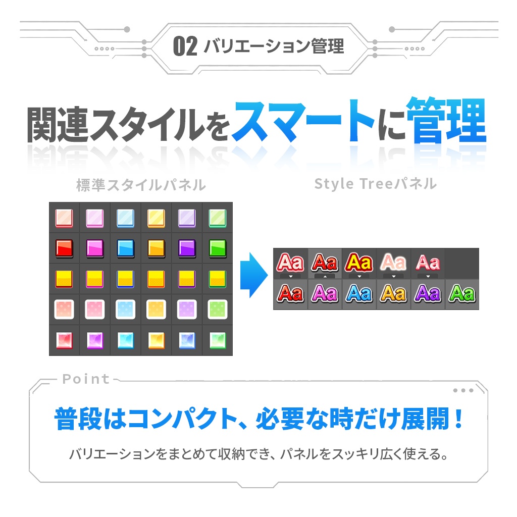 【Photoshop】レイヤースタイル管理の革新的プラグイン『Style Tree』