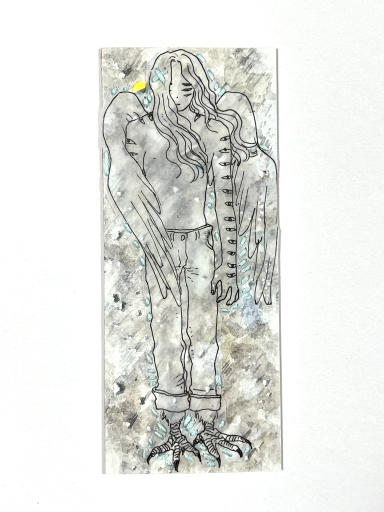 イラスト原画カード(砂浜)