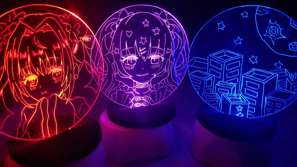 Ledアクリルスタンド画 きゃのーらんたった Booth Ledアクリルスタンド画 きゃのーらんたった Booth