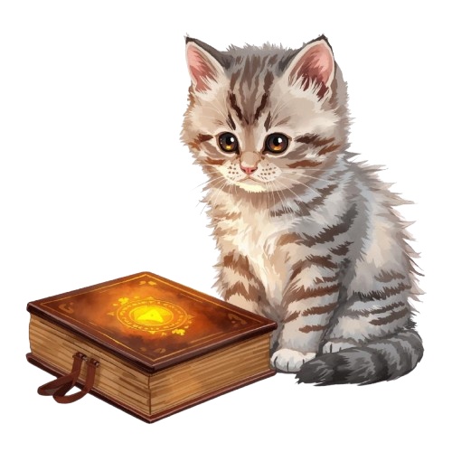 猫のアンティーク風水彩イラスト ハロウィーンバージョン10点 PNG形式