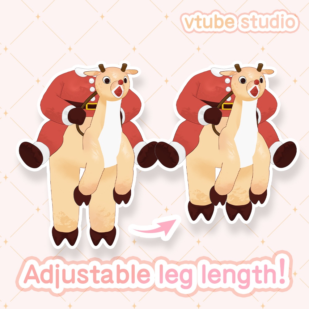 【Live2D item】 Inflatable Santa Vtuber Asset【vtube studio】