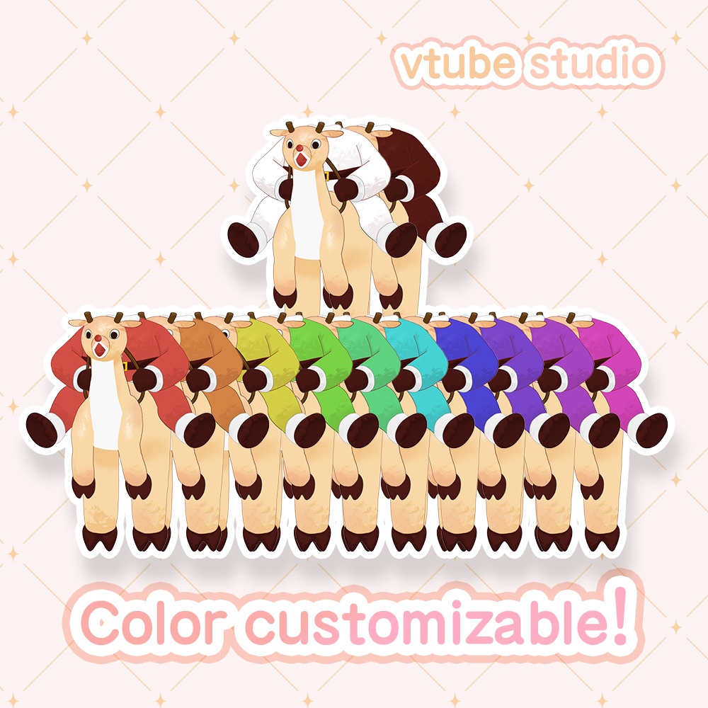 【Live2D item】 Inflatable Santa Vtuber Asset【vtube studio】