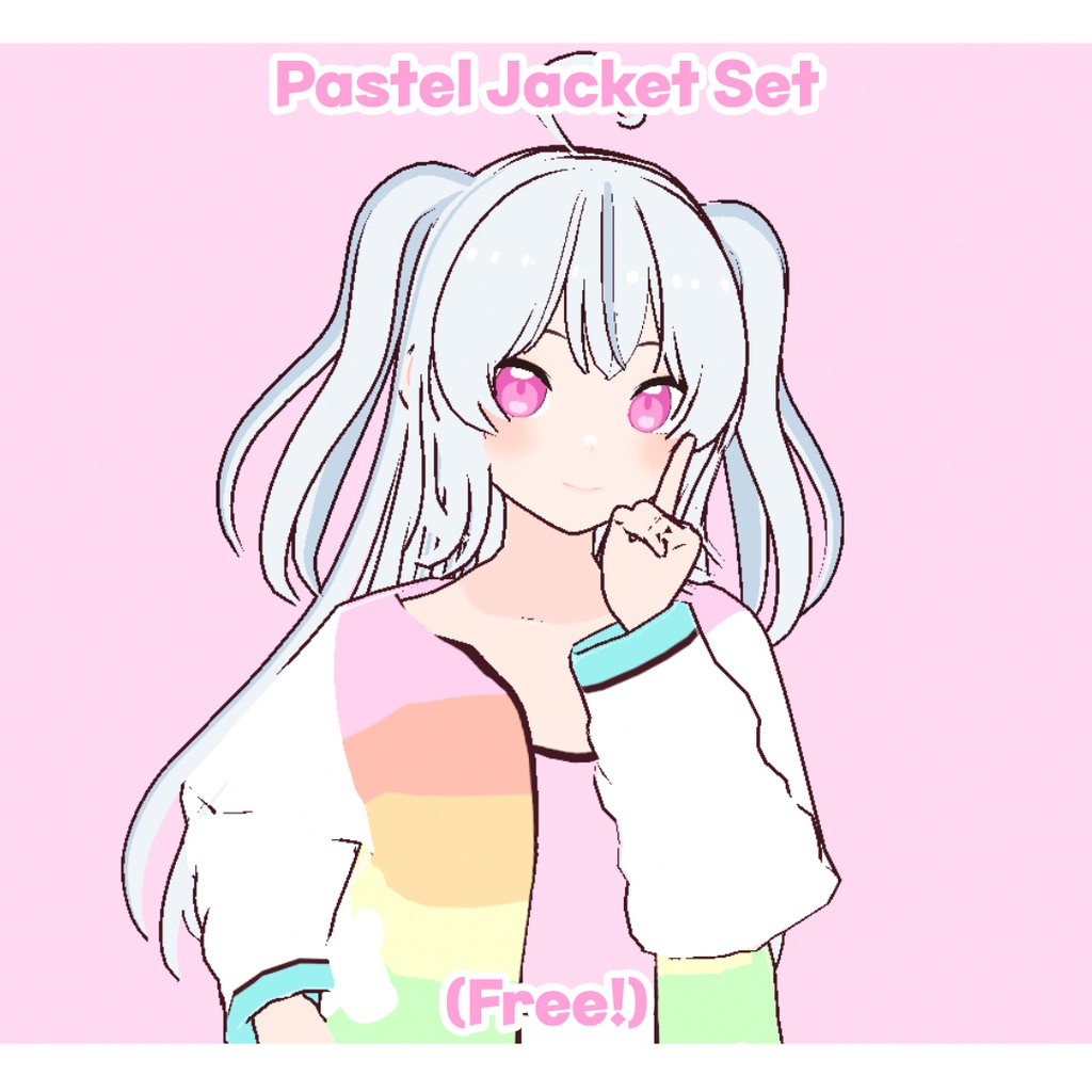 🌈 Pastel Rainbow Jacket Set (Free!)