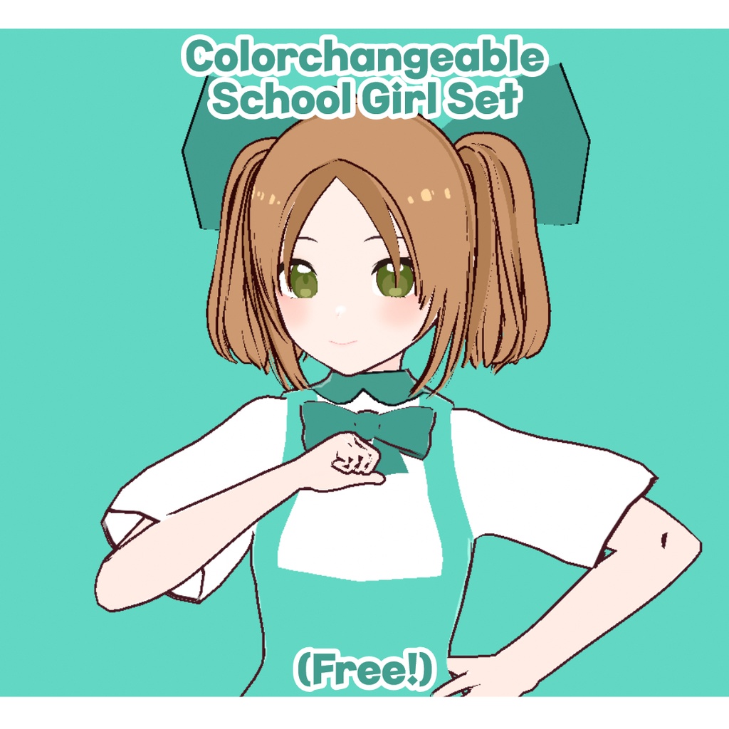 📚 Colorchangeable School Girl Set (Free!)