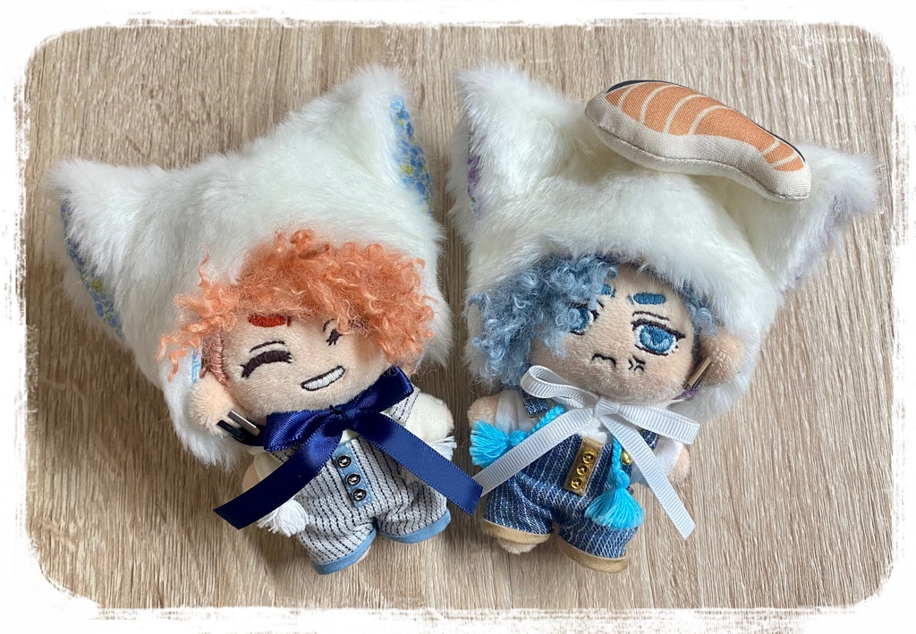 ケモ耳さんと今日のご飯set(10cmぬいサイズ)