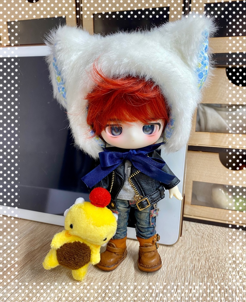 ケモ耳さんと今日のご飯set(10cmぬいサイズ)