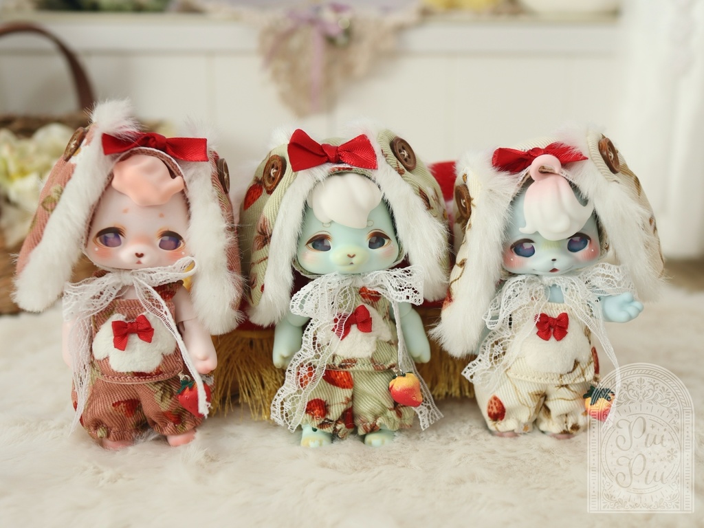 うさ耳ボンネットset(cocokumu ver.)