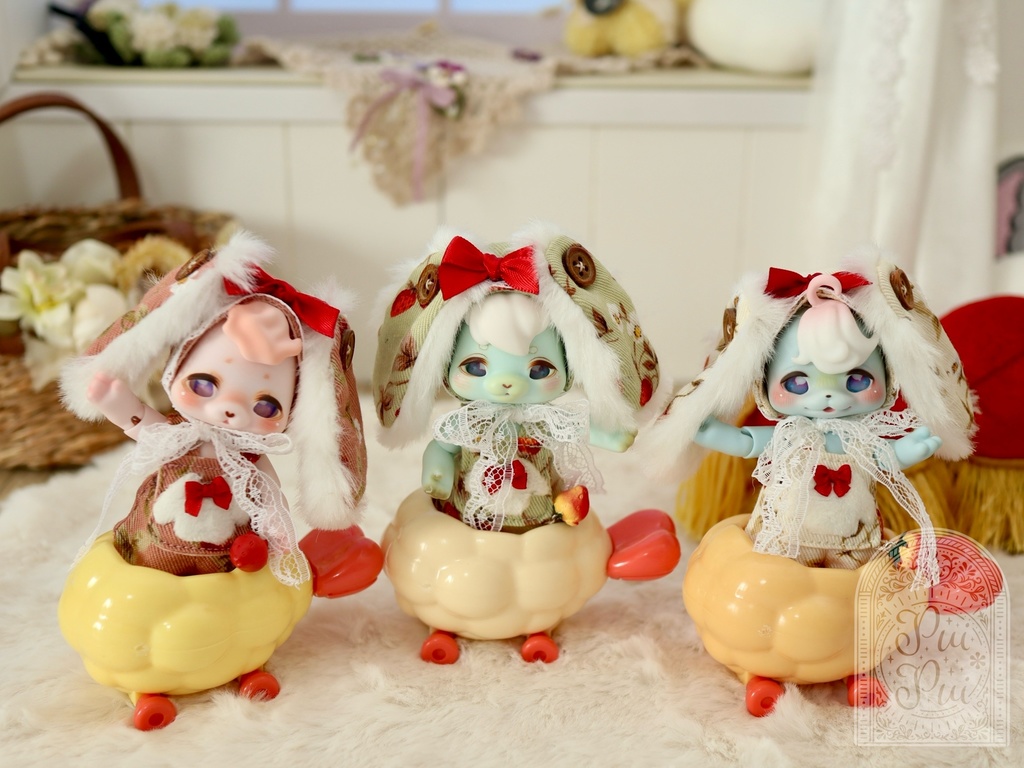 うさ耳ボンネットset(cocokumu ver.)