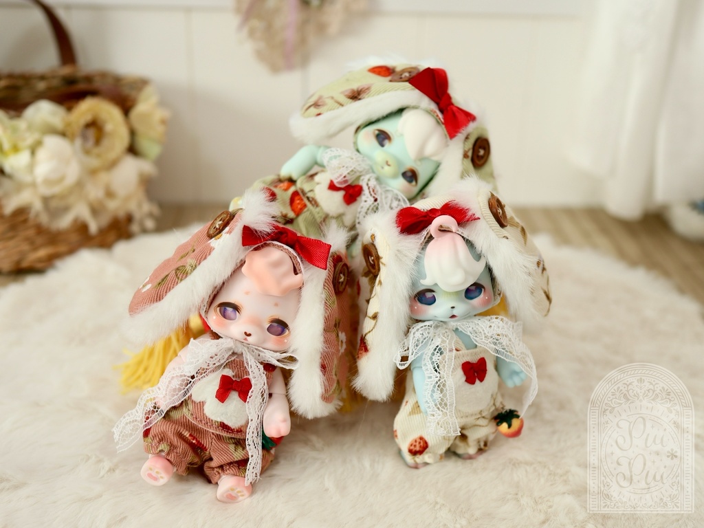 うさ耳ボンネットset（cocokumu ver.）
