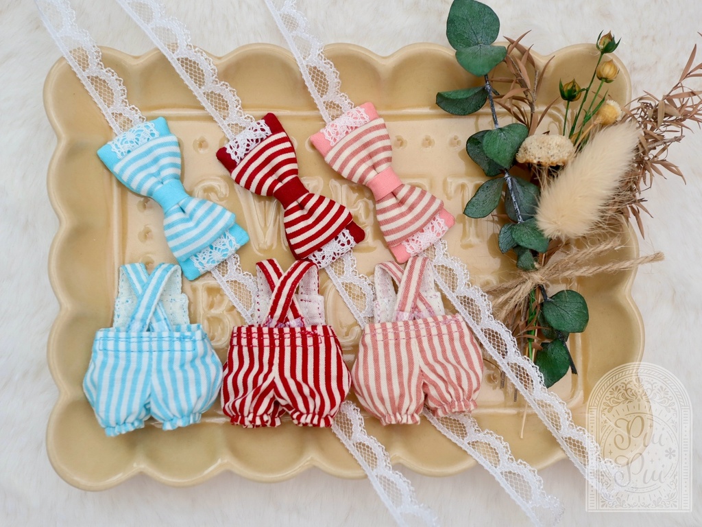 しましまサロペットset