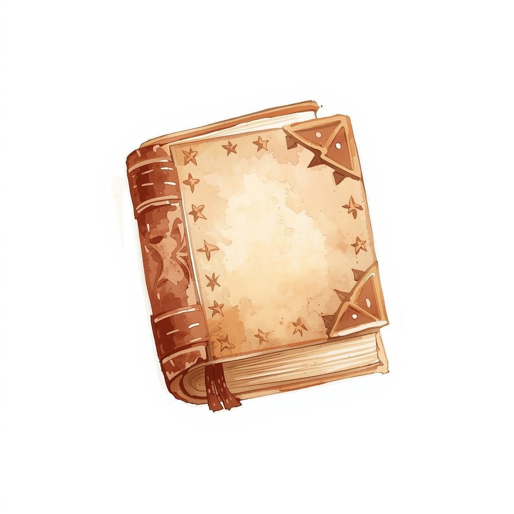 【Canva】水彩風 ハロウィン クリップアートセット1(ブラウン系/全10点)PNG背景透過