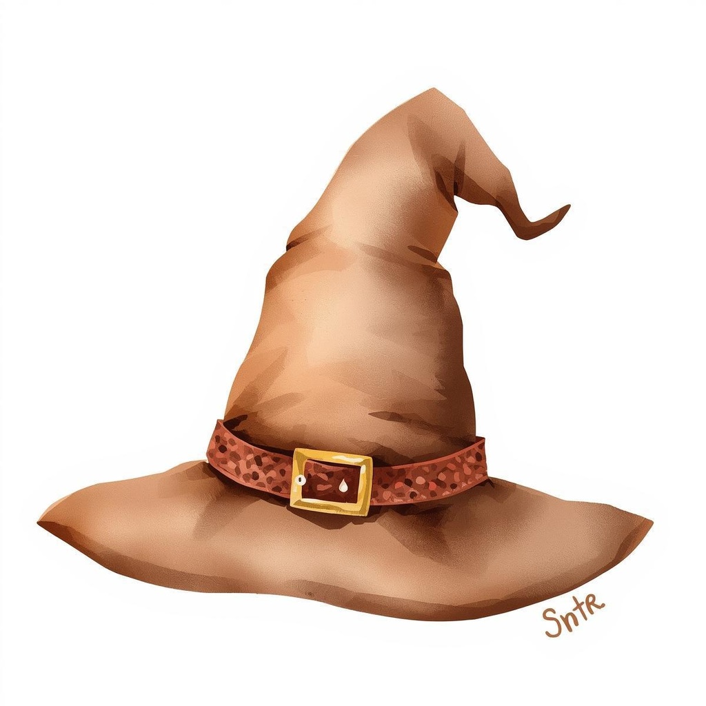 【Canva】水彩風 ハロウィン クリップアートセット1(ブラウン系/全10点)PNG背景透過