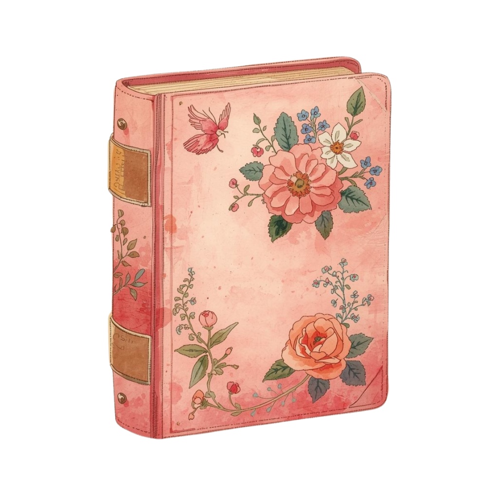 【canva】水彩風旅行アートクリップアートセット(ピンク系/全10種類)PNG背景透過