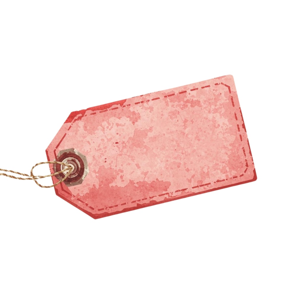 【canva】水彩風旅行アートクリップアートセット(ピンク系/全10種類)PNG背景透過